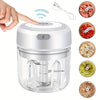 Compact Electric Garlic Vegetable Chopper 250ml USB Grinder